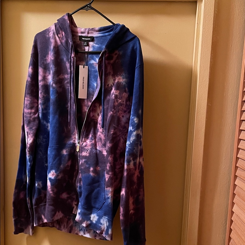 True Religion Multicolor Zip-Up Hoodie